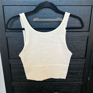 Lululemon Cropped Off-White Tank